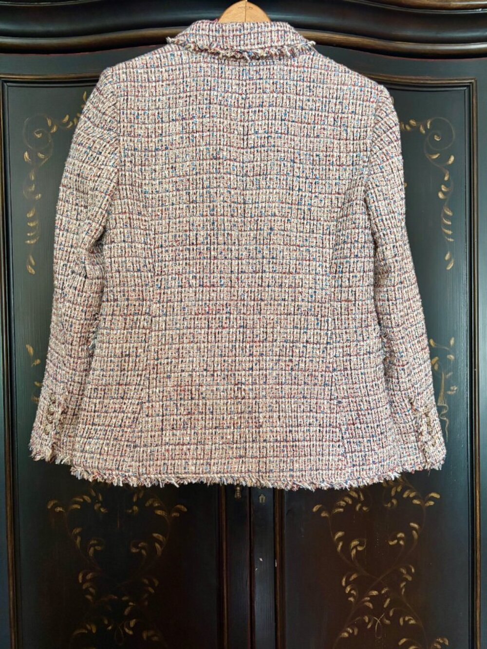 White House Black Market Tweed Studio Blazer – Multi-Color – Size 8 - Picture 9 of 14